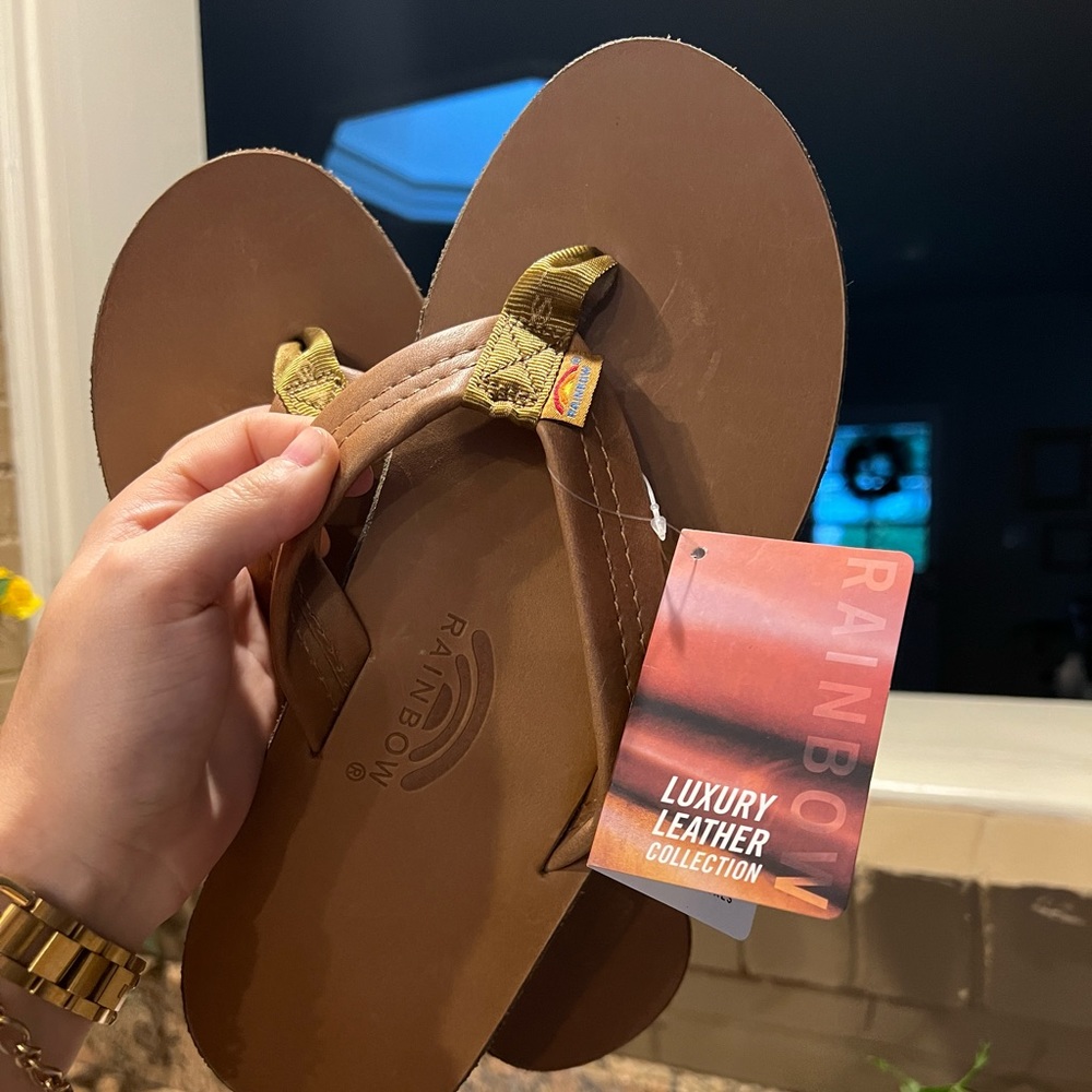 RAINBOW LEATHER SANDALS